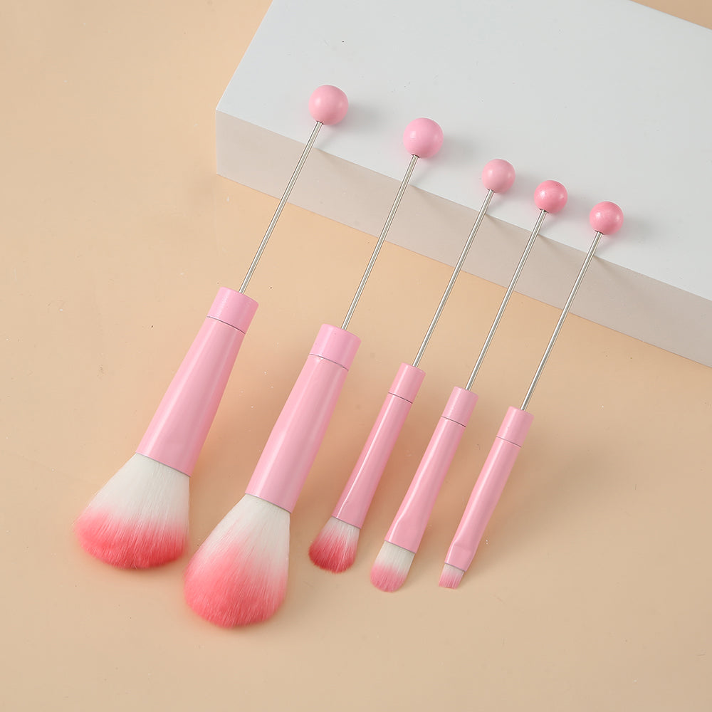 Wholesale Beadable Metal DIY Makeup Brush Set
